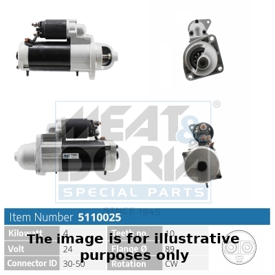 Startmotor / Starter Meat Doria 5110025G