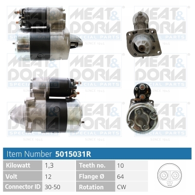 Startmotor / Starter Meat Doria 5015031R