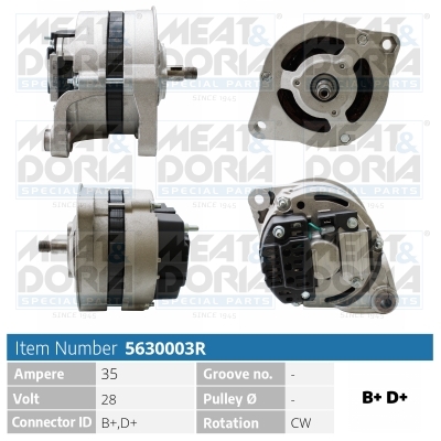 Dynamo / Alternator Meat Doria 5630003R