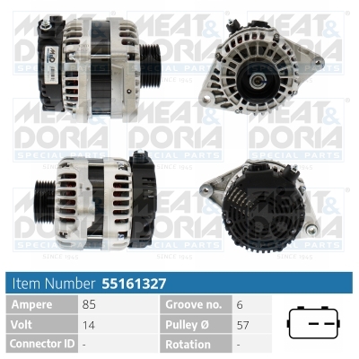 Dynamo / Alternator Meat Doria 55161327