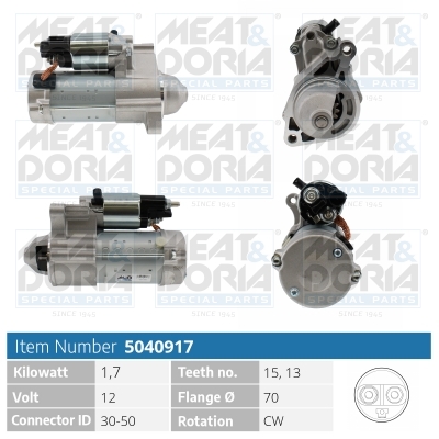 Startmotor / Starter Meat Doria 5040917