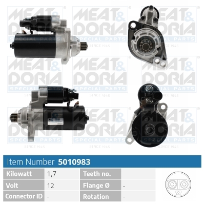 Startmotor / Starter Meat Doria 5010983