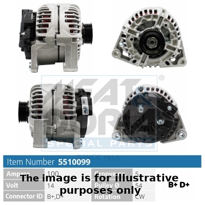 Dynamo / Alternator Meat Doria 5510099G