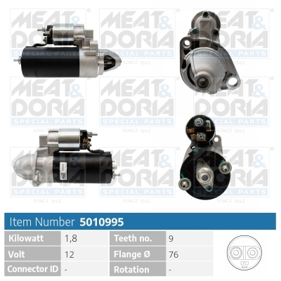 Startmotor / Starter Meat Doria 5010995