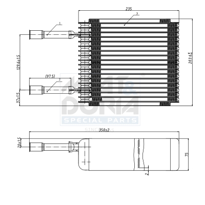 Verdamper, airconditioning Meat Doria 997001