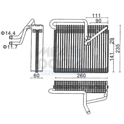 Verdamper, airconditioning Meat Doria 997028