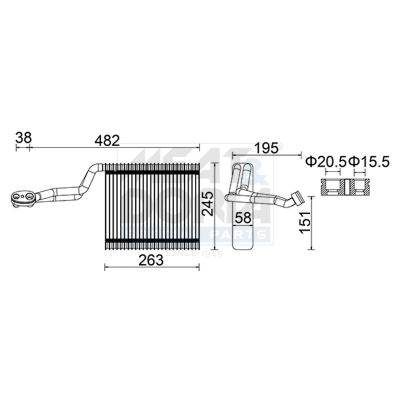 Verdamper, airconditioning Meat Doria 997060