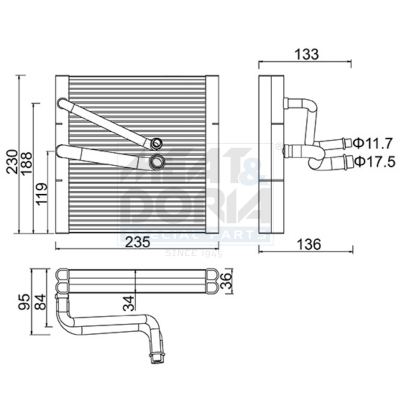 Verdamper, airconditioning Meat Doria 997074