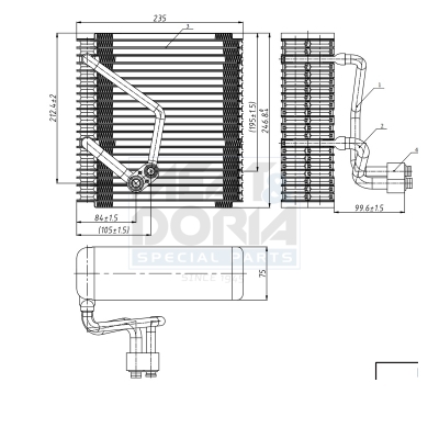 Verdamper, airconditioning Meat Doria 997090