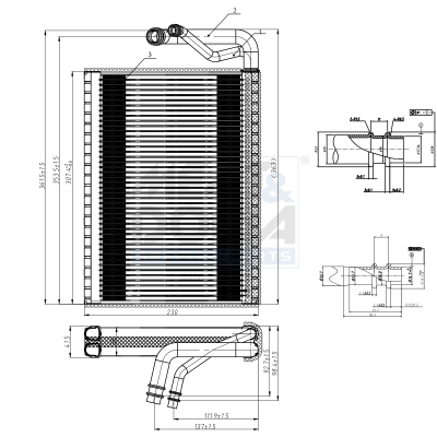 Verdamper, airconditioning Meat Doria 997108