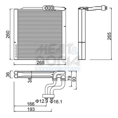 Verdamper, airconditioning Meat Doria 997112