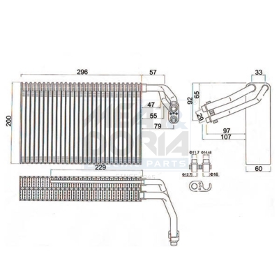 Verdamper, airconditioning Meat Doria 997134