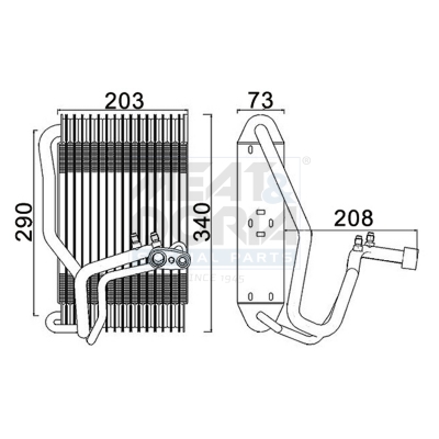 Verdamper, airconditioning Meat Doria 997140