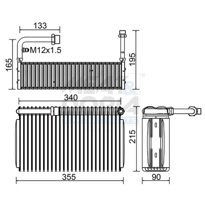 Verdamper, airconditioning Meat Doria 997141
