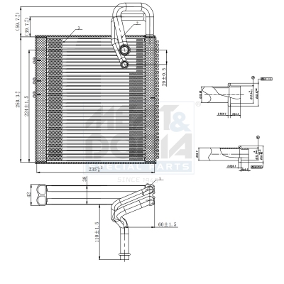 Verdamper, airconditioning Meat Doria 997147