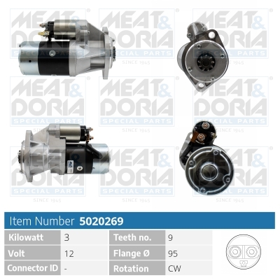 Startmotor / Starter Meat Doria 5020269