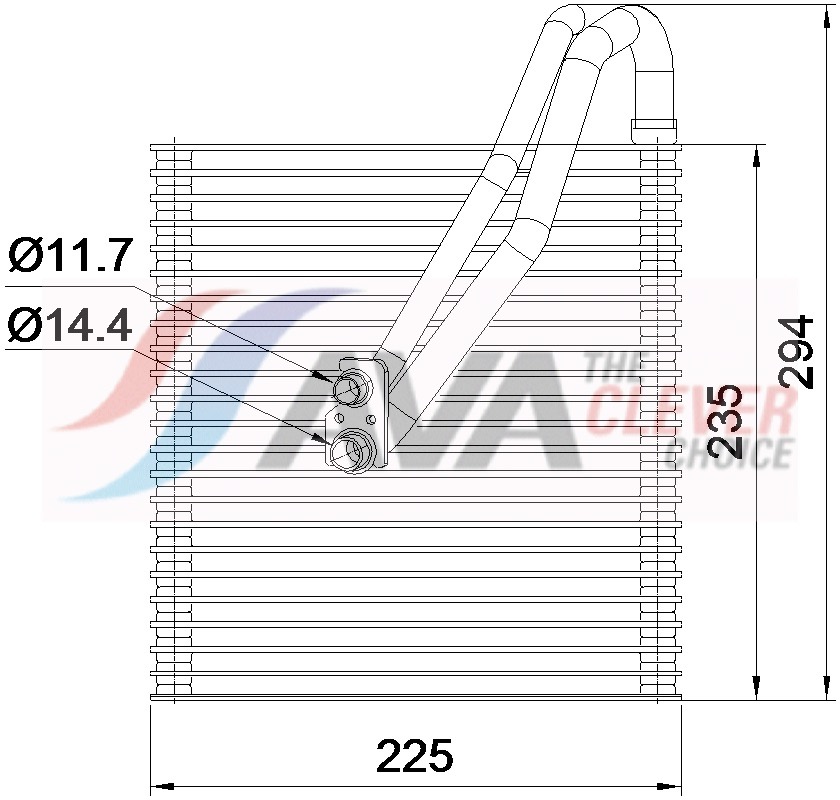 Verdamper, airconditioning Ava Cooling BWV665
