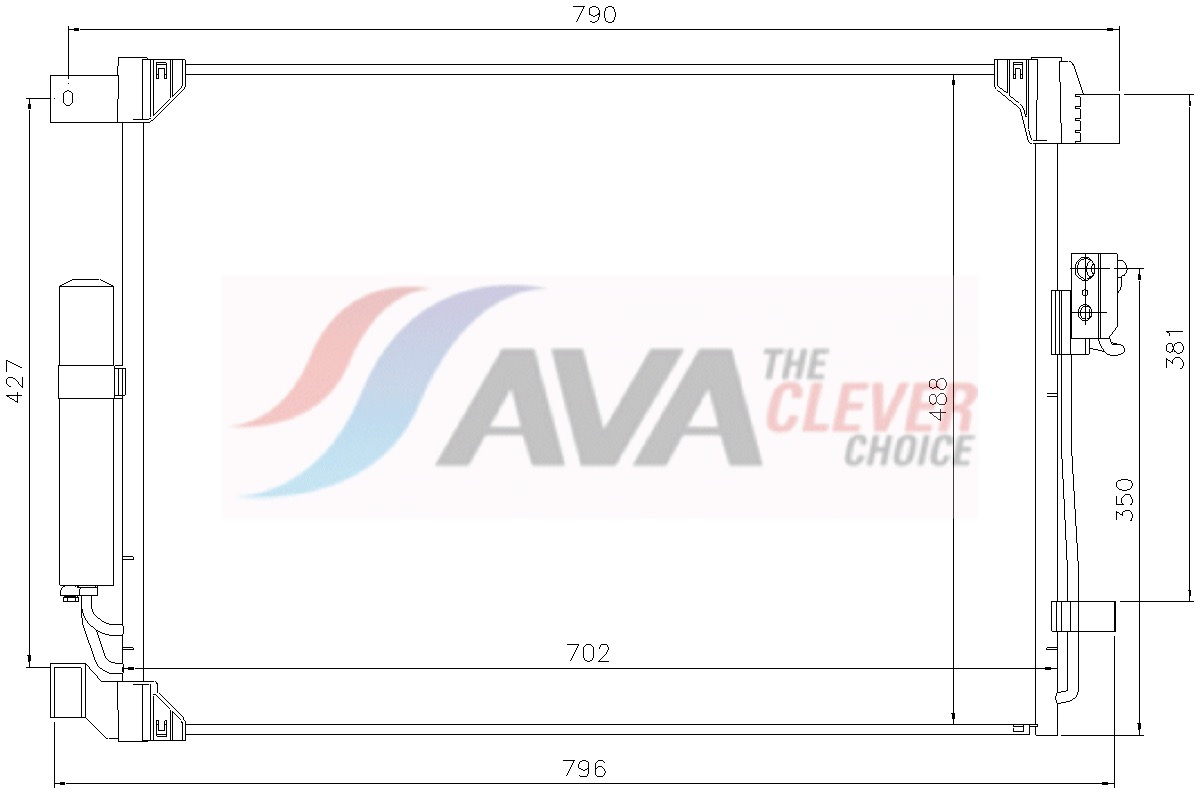 Condensor, airconditioning Ava Cooling DN5543D