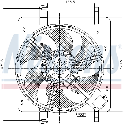 Ava Cooling Ventilatorwiel-motorkoeling FD7515