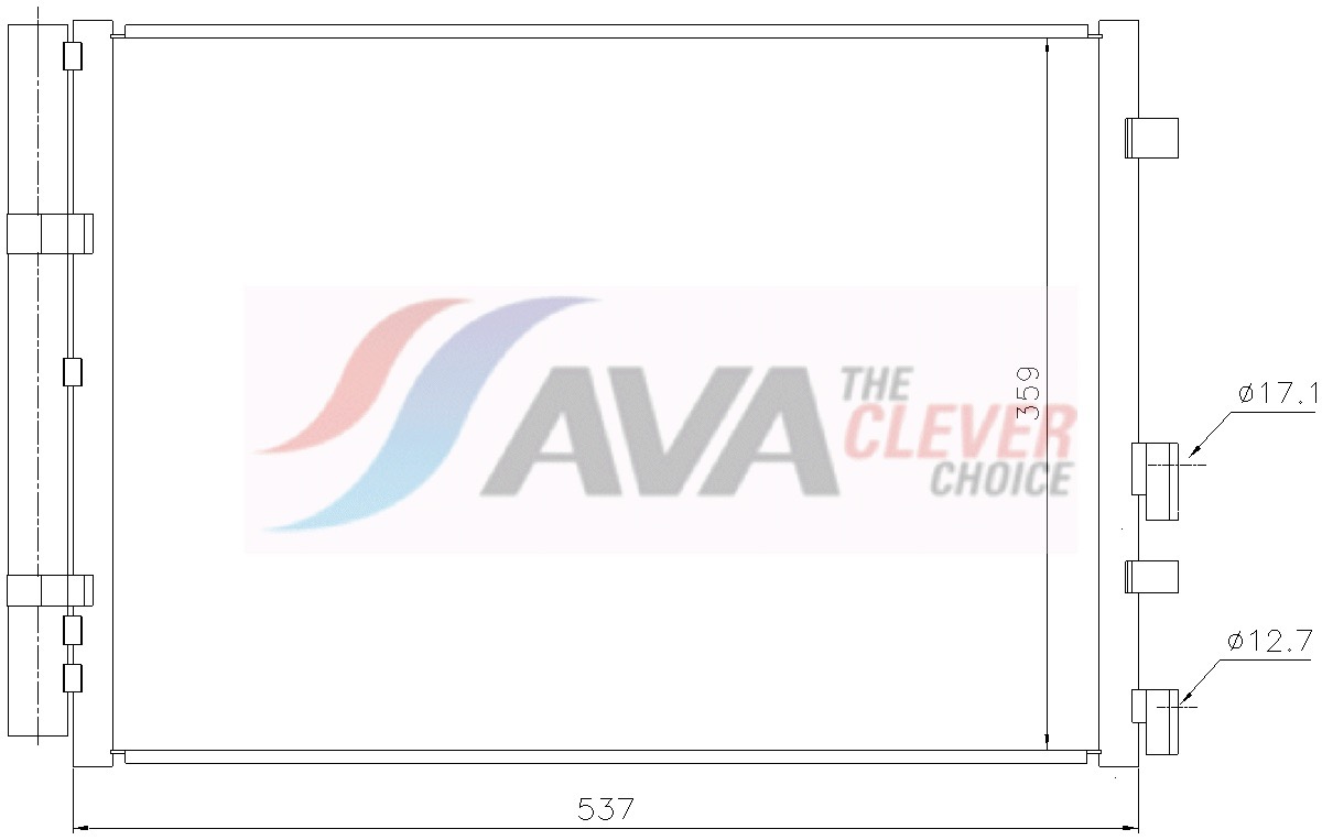 Condensor, airconditioning Ava Cooling HY5610D