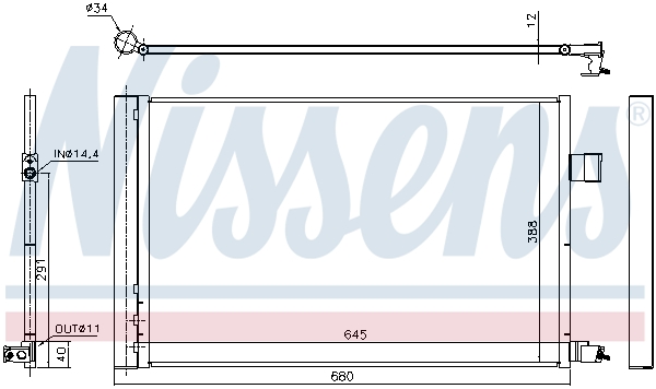 Ava Cooling Airco condensor JE5090D