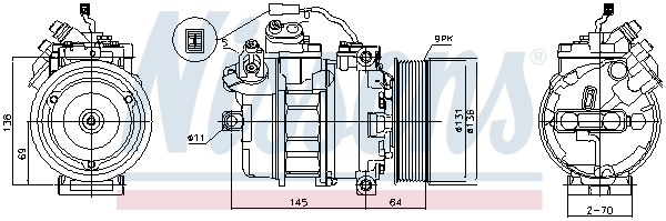 Ava Cooling Airco compressor MEAK357