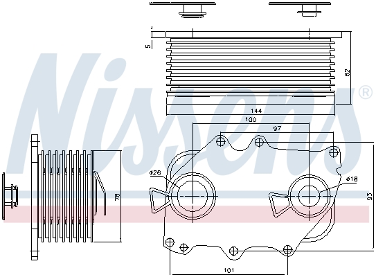 Ava Cooling Oliekoeler motorolie MN3161