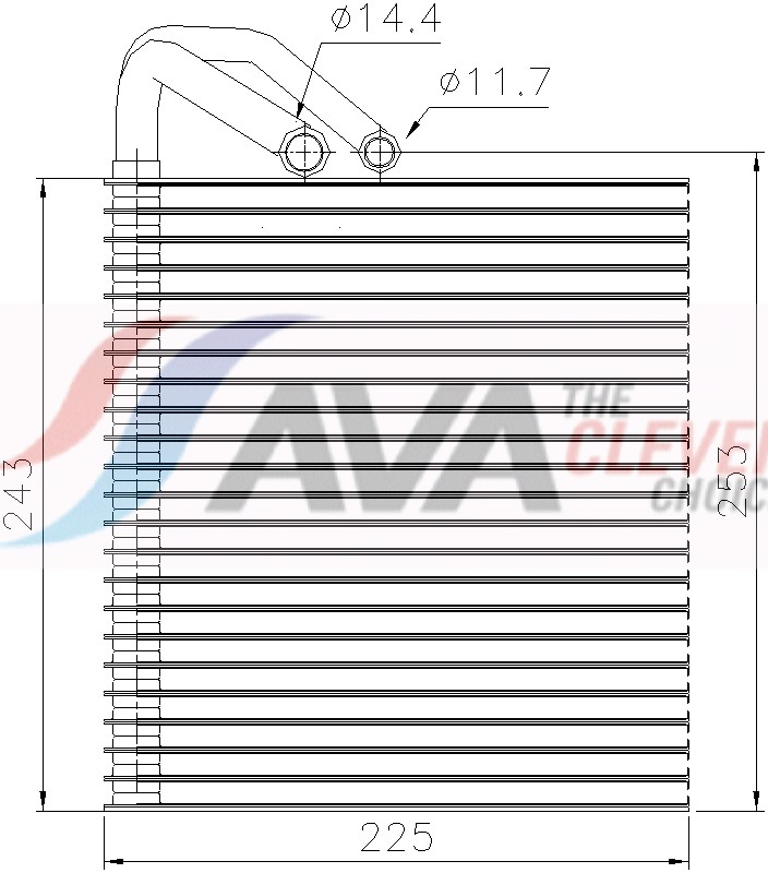 Verdamper, airconditioning Ava Cooling MSV814