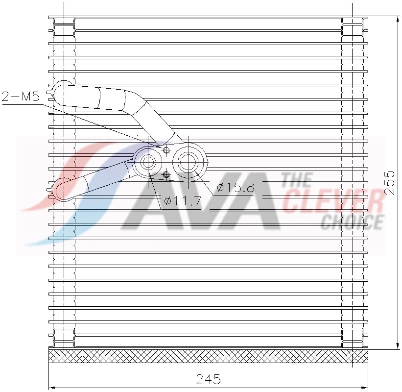 Verdamper, airconditioning Ava Cooling OLV759