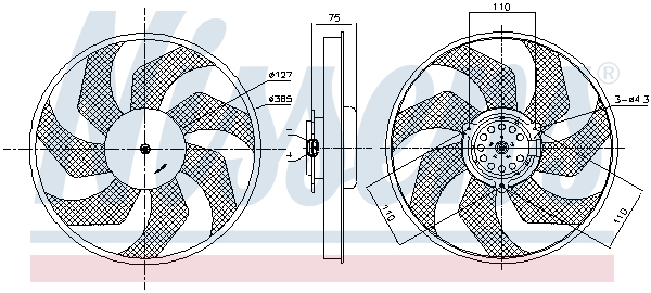 Ava Cooling Ventilatorwiel-motorkoeling RT7686