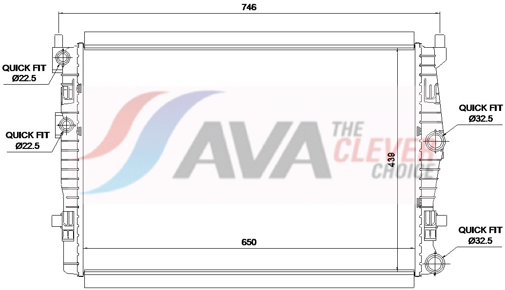 Radiateur Ava Cooling VN2461