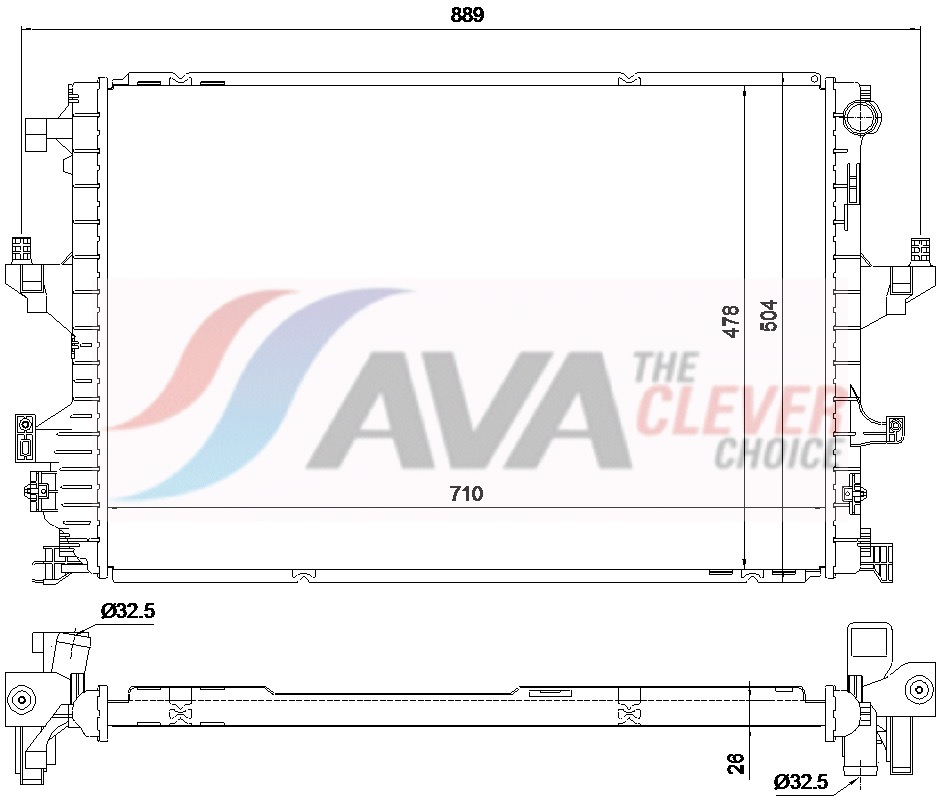 Radiateur Ava Cooling VN2462