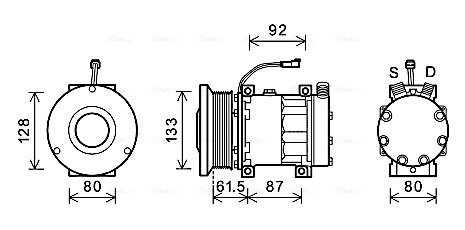 Airco compressor Ava Cooling AGAK003