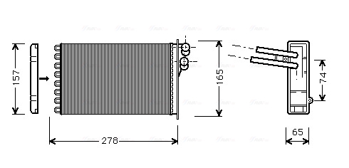 Kachelradiateur Ava Cooling AI6156