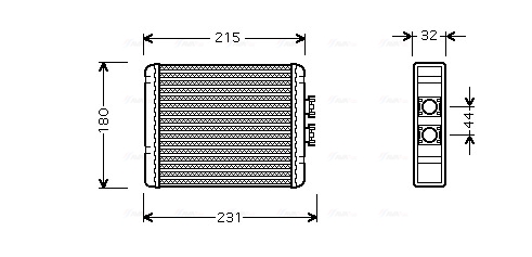 Kachelradiateur Ava Cooling AI6198