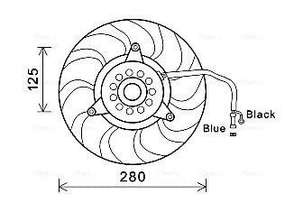 Ventilatorwiel-motorkoeling Ava Cooling AI7503