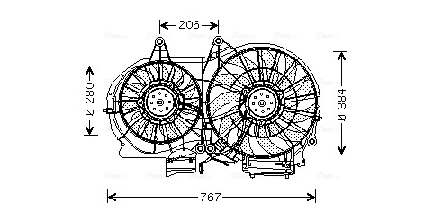 Ventilatorwiel-motorkoeling Ava Cooling AI7506