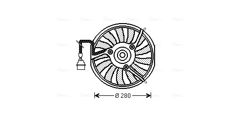 Ventilatorwiel-motorkoeling Ava Cooling AI7511