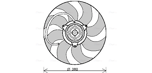 Ventilatorwiel-motorkoeling Ava Cooling AI7513