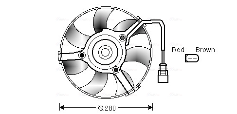 Ventilatorwiel-motorkoeling Ava Cooling AI7516