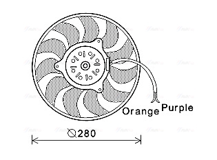 Ventilatorwiel-motorkoeling Ava Cooling AI7517
