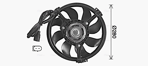 Ventilatorwiel-motorkoeling Ava Cooling AI7520