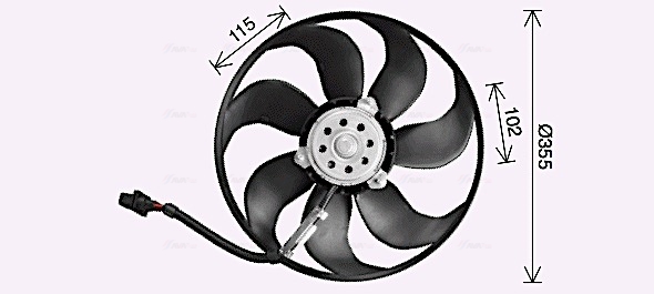 Ventilatorwiel-motorkoeling Ava Cooling AI7521