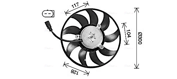 Ventilatorwiel-motorkoeling Ava Cooling AI7528