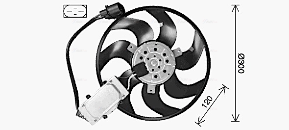 Ventilatorwiel-motorkoeling Ava Cooling AI7529