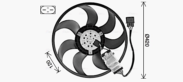 Ventilatorwiel-motorkoeling Ava Cooling AI7530