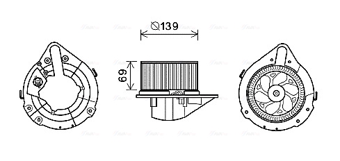 Kachelventilator Ava Cooling AI8372