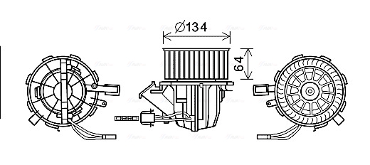 Kachelventilator Ava Cooling AI8391