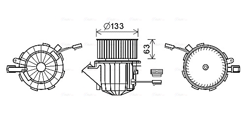 Kachelventilator Ava Cooling AI8394