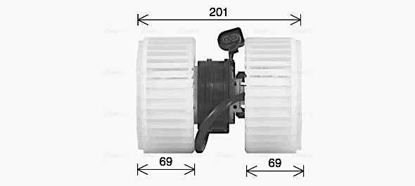 Kachelventilator Ava Cooling AI8443